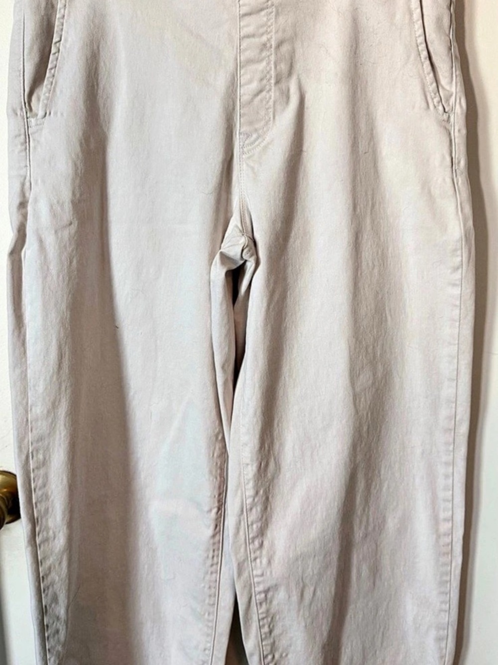 Gloria Vanderbilt Shape Effect High-Rise Wide Leg Crop Pants White 14